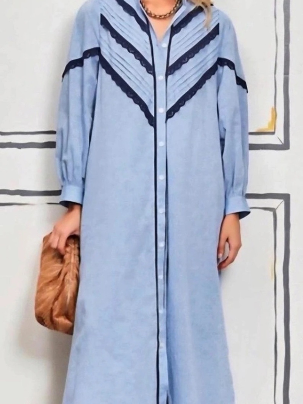 Tuckernuck | Pomander Place |Women's Blue Midi Dress | Size Medium | Like New